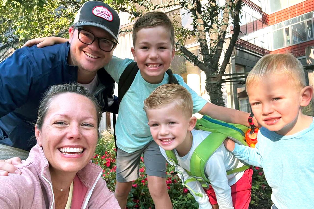 Dylan Dreyer and her husband Brian Fichera with their three sons Calvin, Oliver and Rusty in September 2024. Dylan Dreyer and her husband Brian Fichera with their three sons Calvin, Oliver and Rusty in September 2024.Credit: Dylan Dreyer/ Instagram