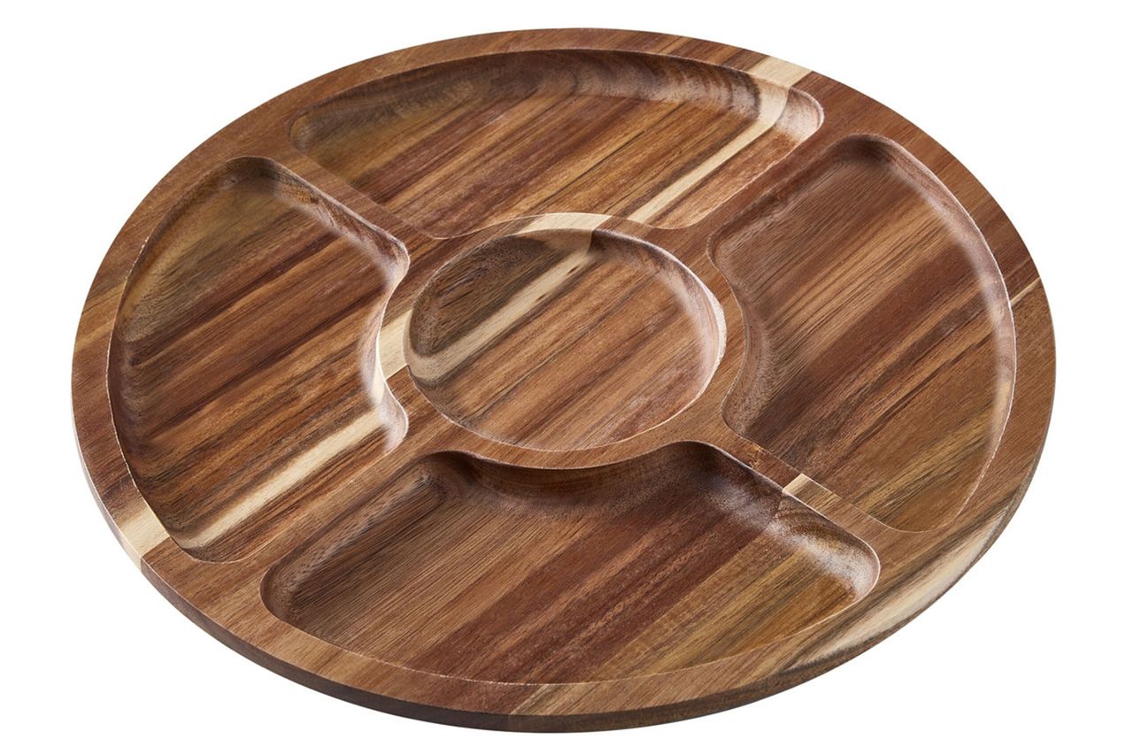 Farberware Build-A-Board Round Acacia Charcuterie Board Credit: Wayfair