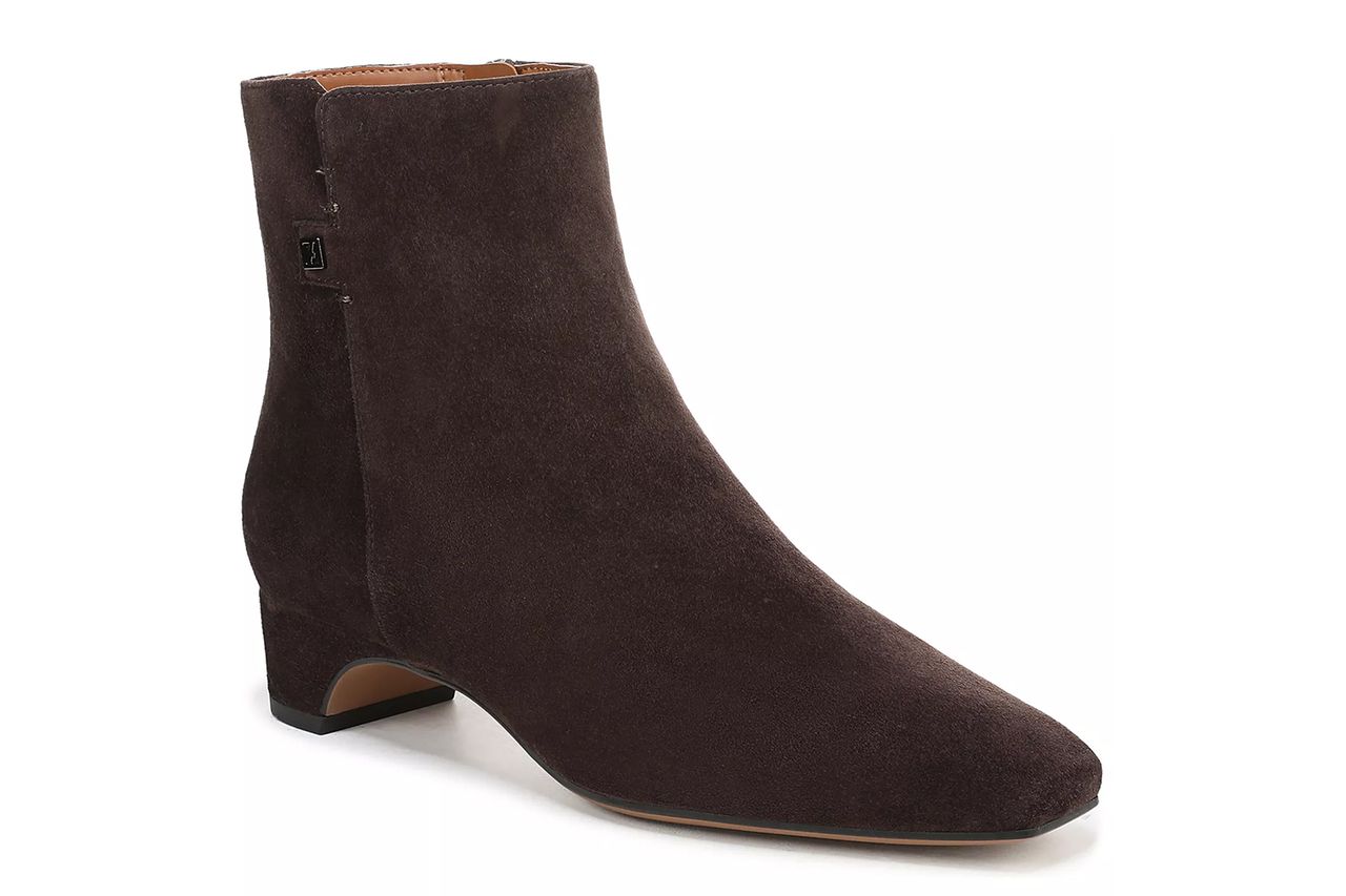 Franco Sarto Luella Square Toe Zip Ankle Booties Credit: Macy's