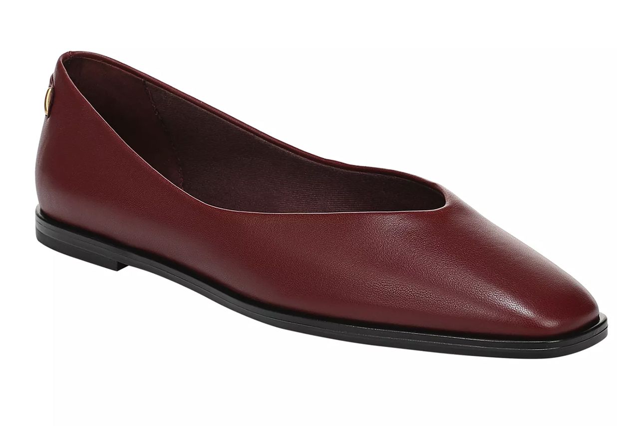 Franco Sarto Tesia Square Toe Ballerina Ballet Flats Credit: Macy's