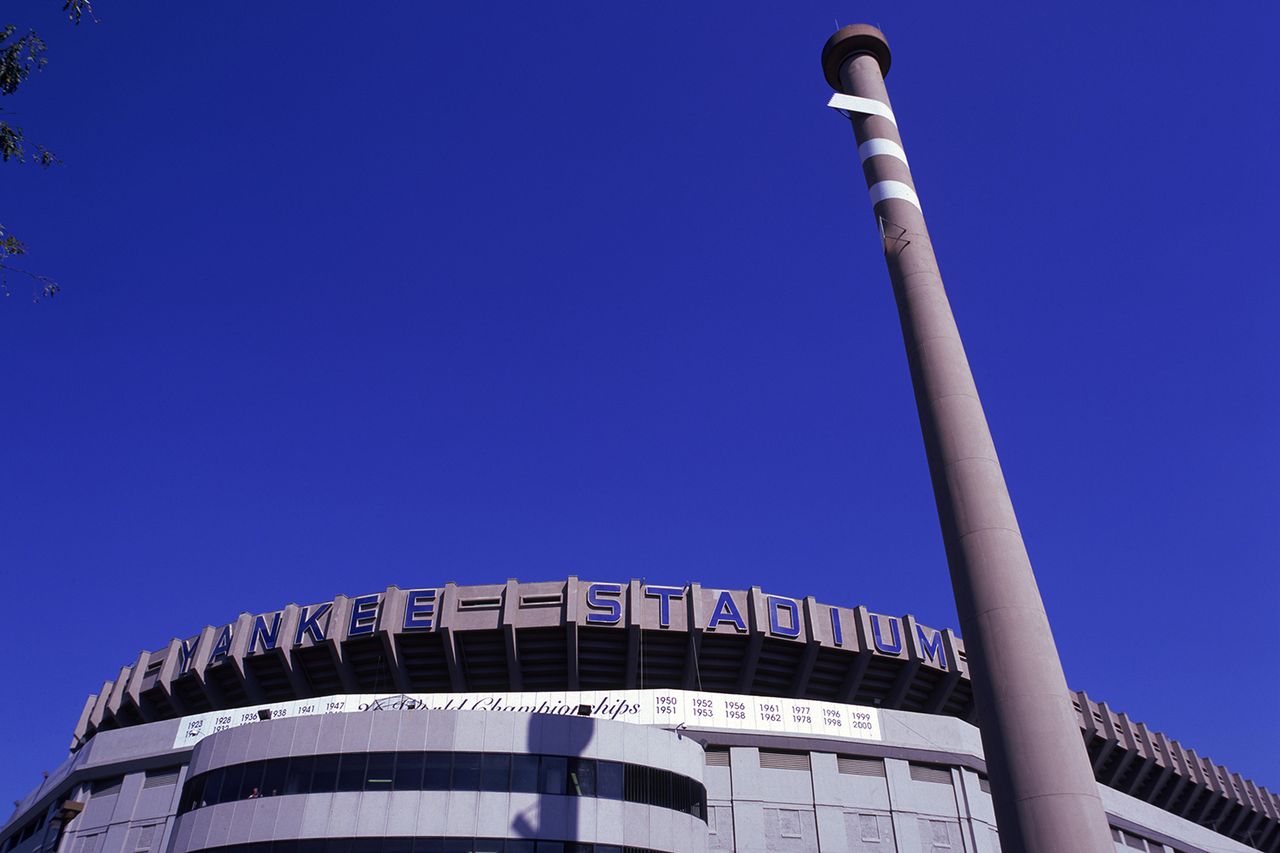 A general view of the exterior of Yankee Stadium on September 21, 2008 in the Bronx borough of New York City. Exterior shot of Yankee Stadium in the BronxCredit: Nick Laham/Getty
