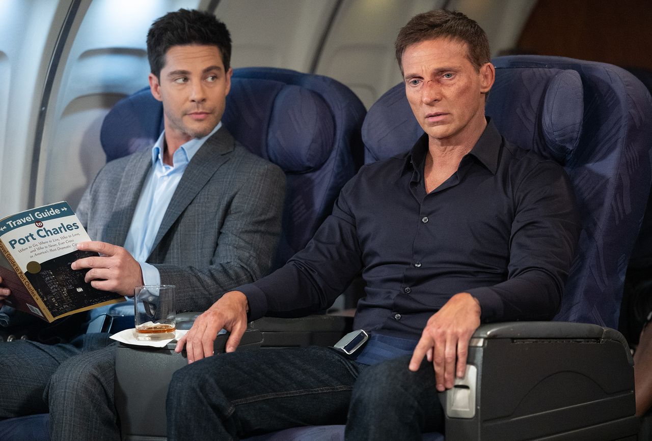 Dean Geyer and Steve Burton on ‘General Hospital’Credit: ABC