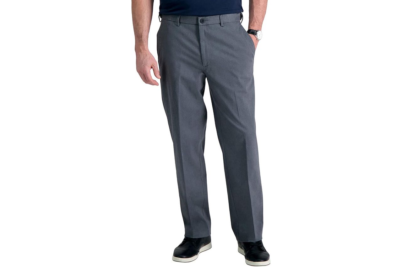 Haggar Men's Classic Fit Premium No Iron Khaki Pant Credit: Amazon