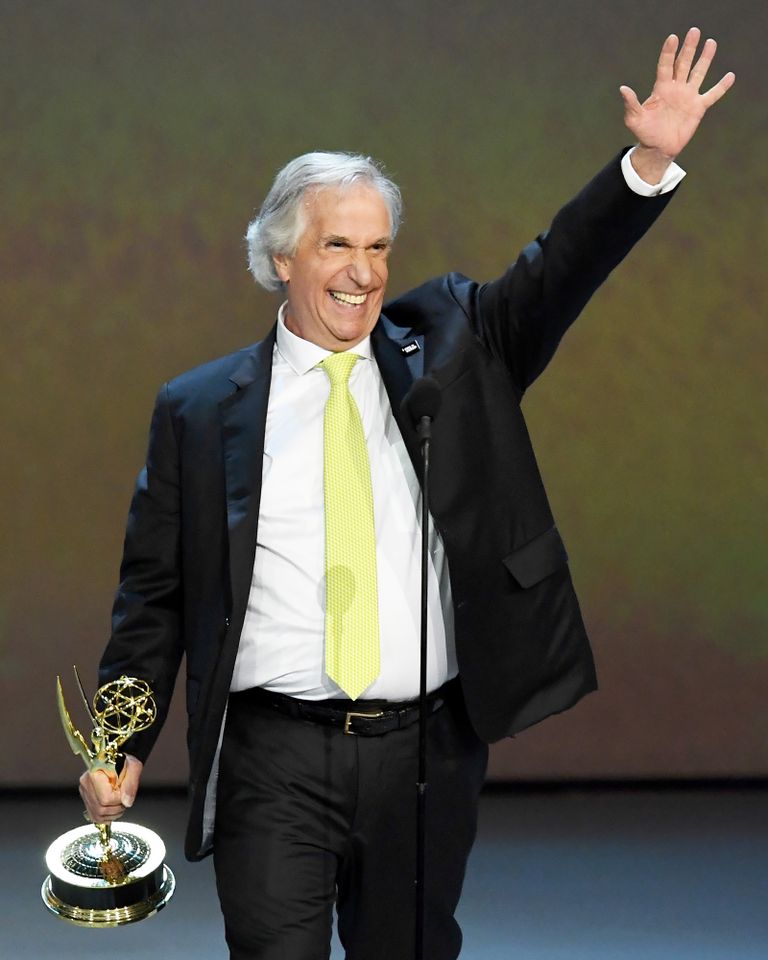 Henry Winkler accepts the Outstanding Supporting Actor in a Comedy Series award for 'Barry' onstage during the 70th Emmy Awards at Microsoft Theater on September 17, 2018 in Los Angeles, California Henry Winkler accepts the Outstanding Supporting Actor in a Comedy Series award on Sept. 17, 2018Credit: Kevin Winter/Getty