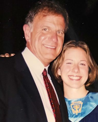 J. Tom Morgan The author and his daughter at her graduationCredit: J. Tom Morgan