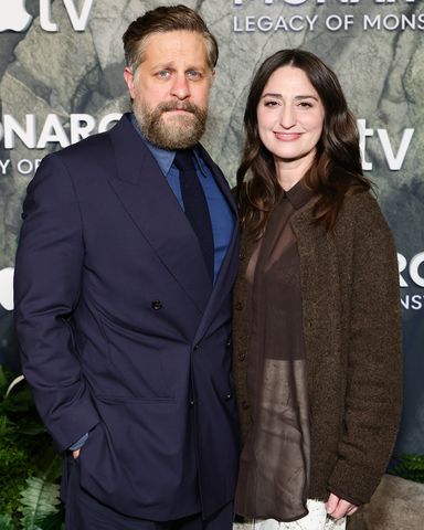 Joe Tippett (left) and Sara Bareilles on Feb. 19, 2026Credit: Emma McIntyre/Getty