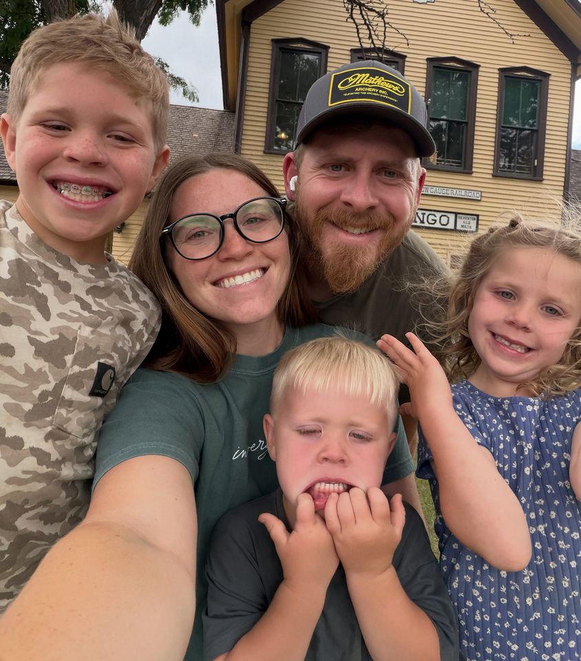 Joy Duggar and family Joy-Anna Duggar and husband Austin Forsyth with their three kids.Credit: Joy Forsyth/Instagram