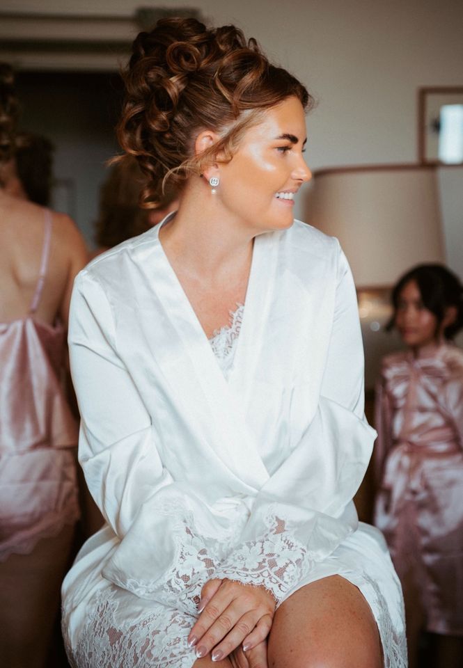 Katherine Jones, known online as @kathjay89 on TikTok, went viral after turning her canceled destination wedding into a three-day celebration with family and friends. Katherine Jones on the morning of what would have been her weddingCredit: Simone Trebbi Studio of Pesaro