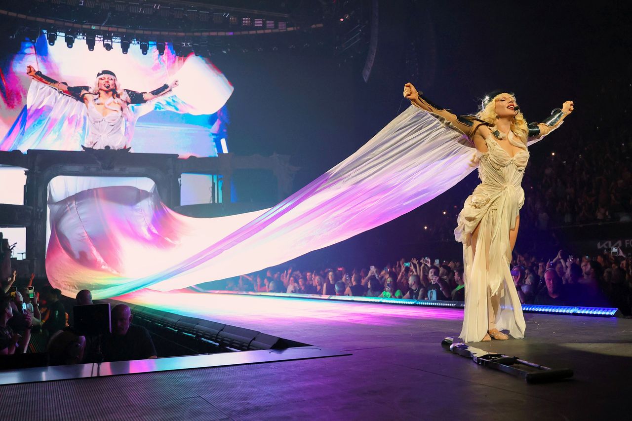 Lady Gaga performs onstage during The MAYHEM Ball Tour at The Kia Forum in Los Angeles in July 2025Credit: Kevin Mazur/Getty
