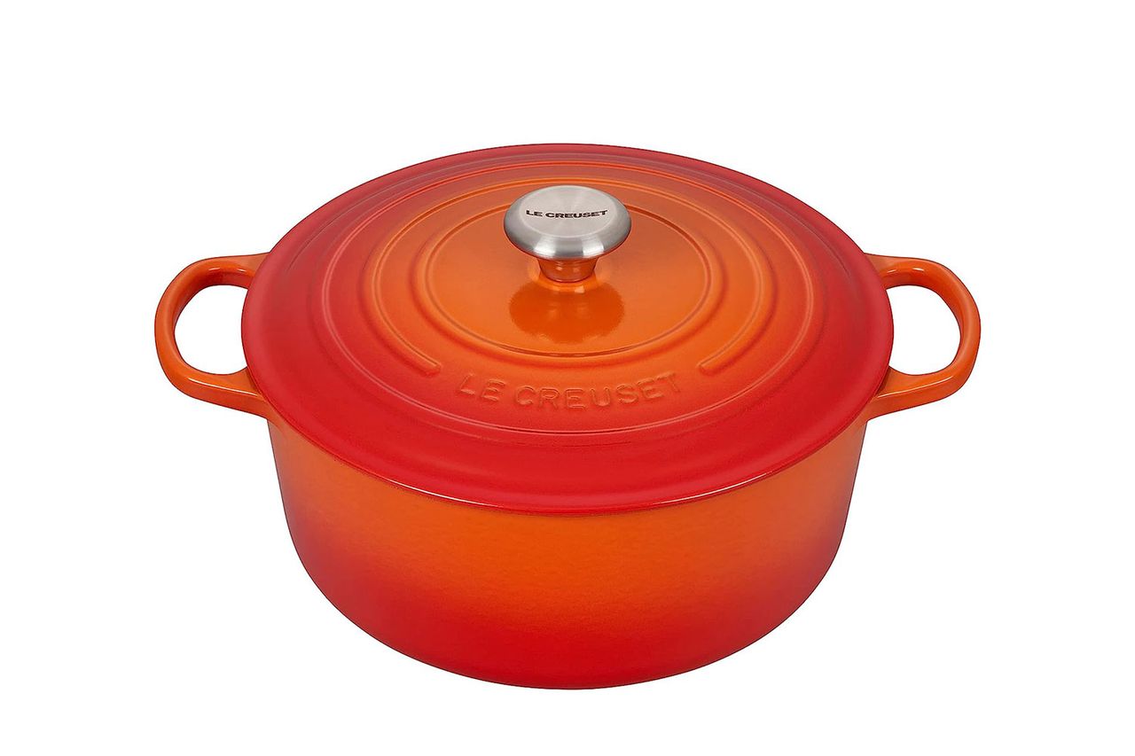 Amazon Prime Day Le Creuset Enameled Cast Iron Signature Round Dutch Oven Flame Credit: Amazon