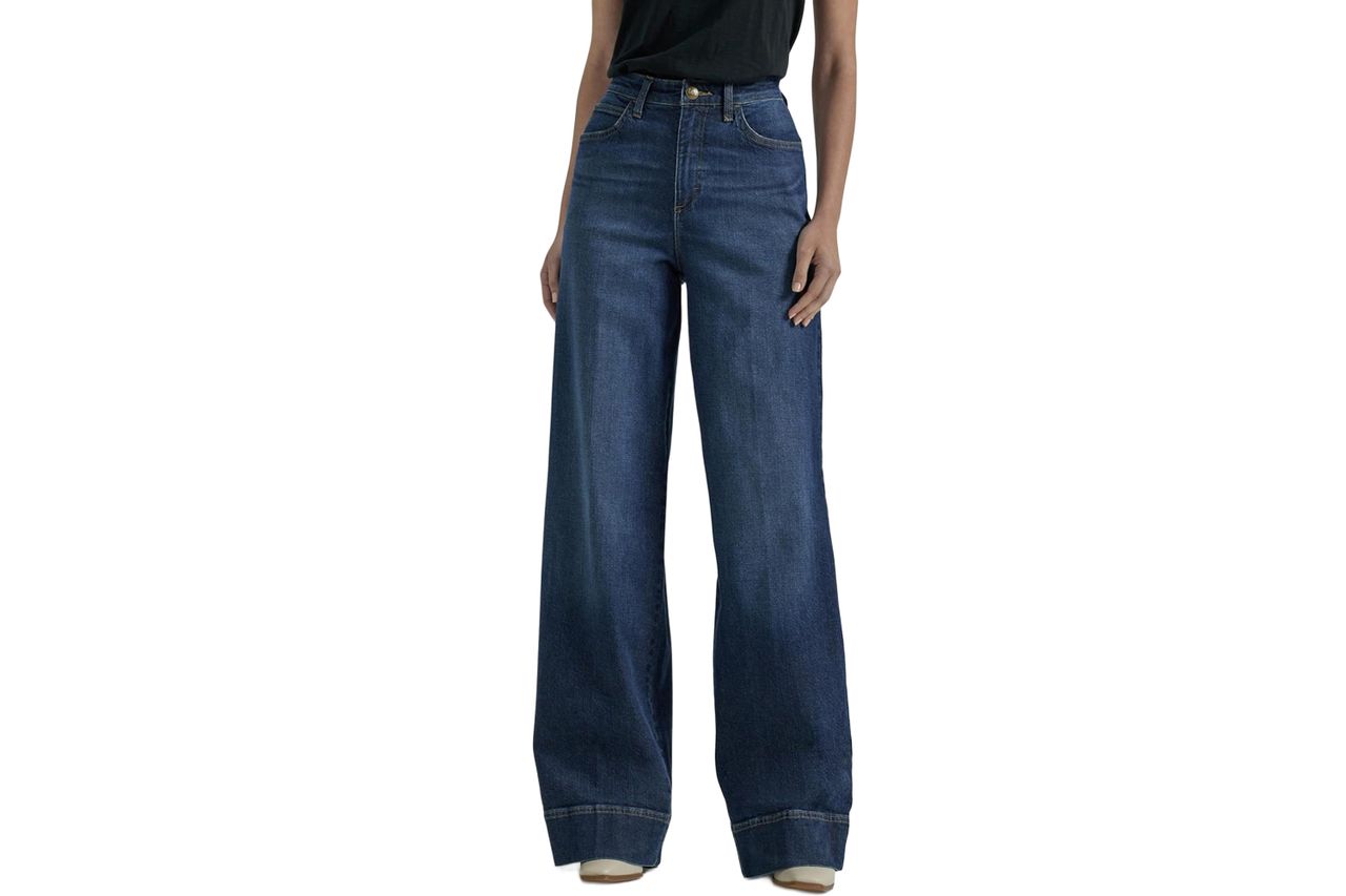 Lee Women's Legendary High Rise Trouser Jean in Elevated Retro Blue, Size 2-18 Credit: Amazon