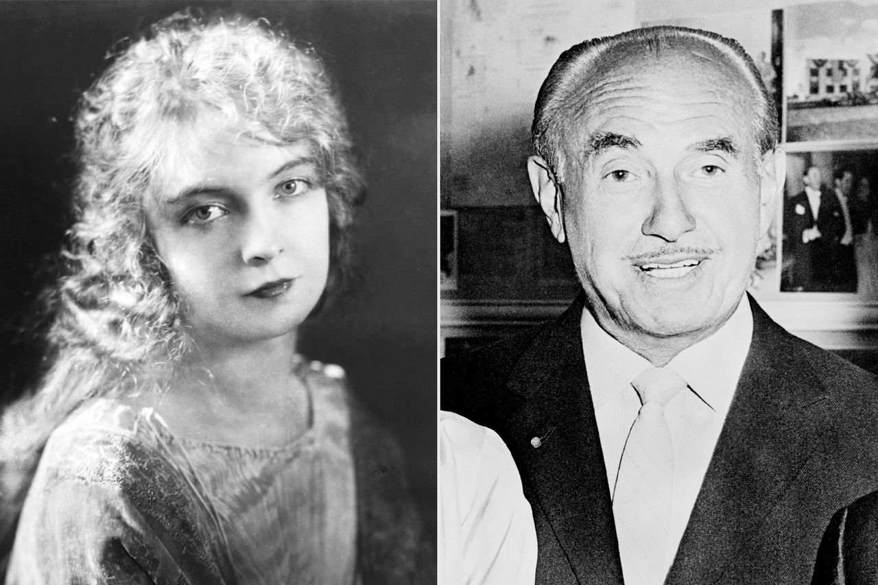 Lillian Gish, American stage and motion picture actress as a young woman. Undated photograph.; Entertainer Jack Warner L: Lillian Gish; R: Jack WarnerCredit: Bettmann/Getty (2)