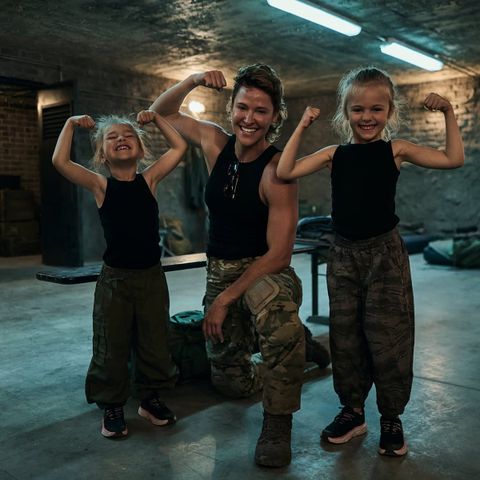 Jill Wagner and her kids on the 'Lioness' set Jill Wagner and her kids on the ‘Lioness’ setCredit: Jill Wagner/Instagram