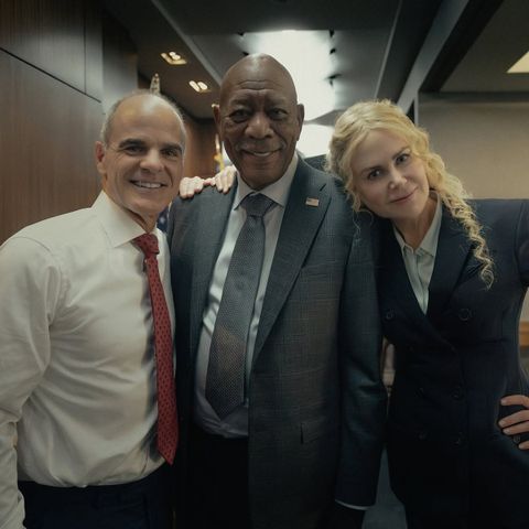 Michael Kelly, Morgan Freeman and Nicole Kidman on the 'Lioness' set Michael Kelly, Morgan Freeman and Nicole Kidman on the ‘Lioness’ setCredit: Lioness/Instagram