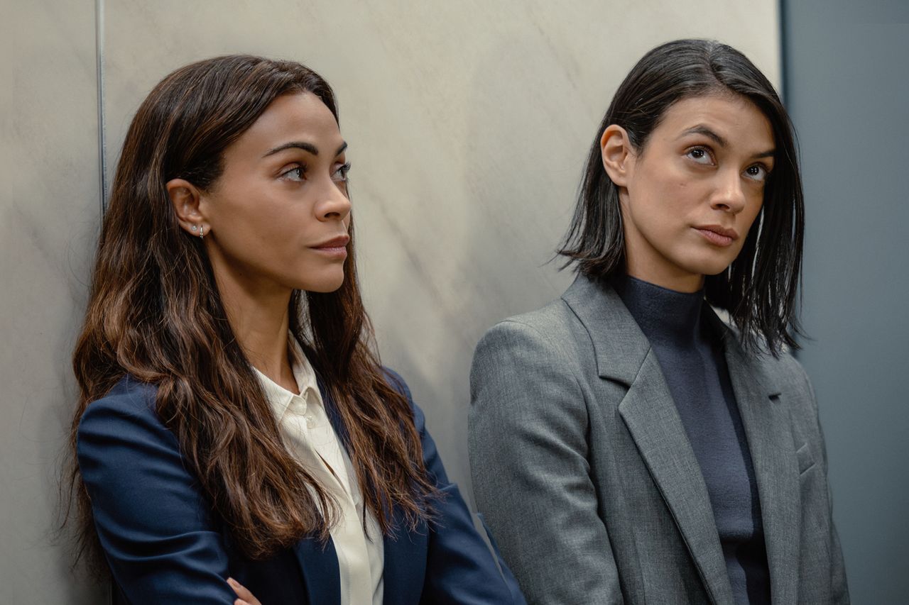 Zoe Saldaña and Laysla De Oliveira as Cruz in Lioness. Zoe Saldaña and Laysla De Oliveira in ‘Lioness’Credit: Lauren