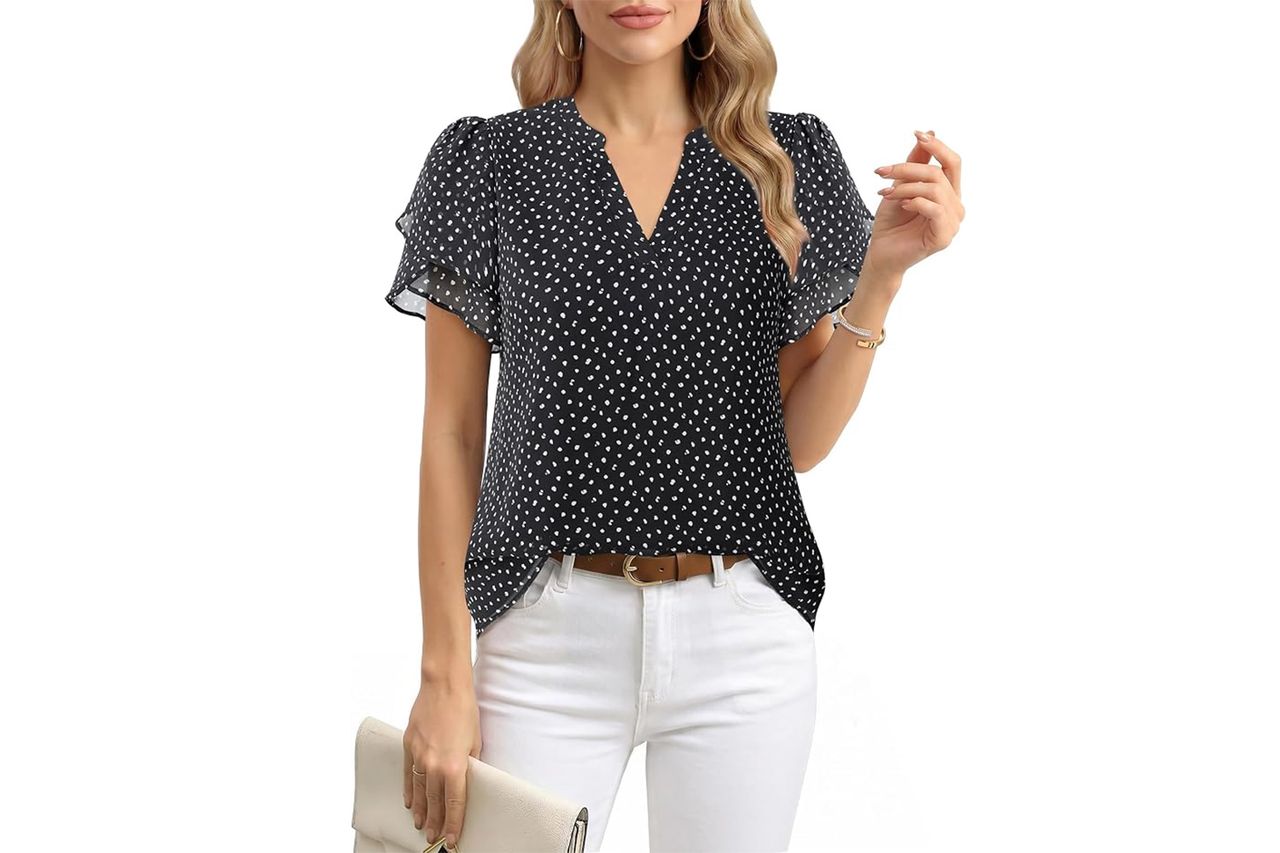 Lotusmile Women's Dressy Chiffon Blouses Credit: Amazon