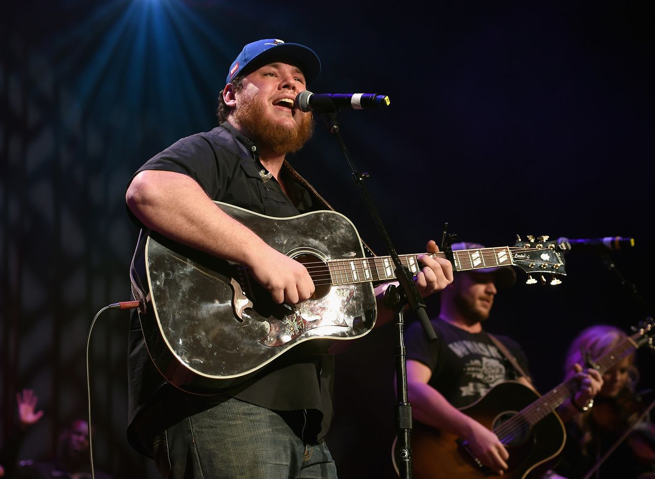 Luke Combs performs onstage during the Bobby Bones & The Raging Idiots' Million Dollar Show for St. Jude at the Ryman Auditorium on Jan. 22, 2018, in Nashville. Luke Combs performs onstage during the Bobby Bones & The Raging Idiots’ Million Dollar Show for St. Jude at the Ryman Auditorium on Jan. 22, 2018, in Nashville.Credit: Jason Kempin/Getty