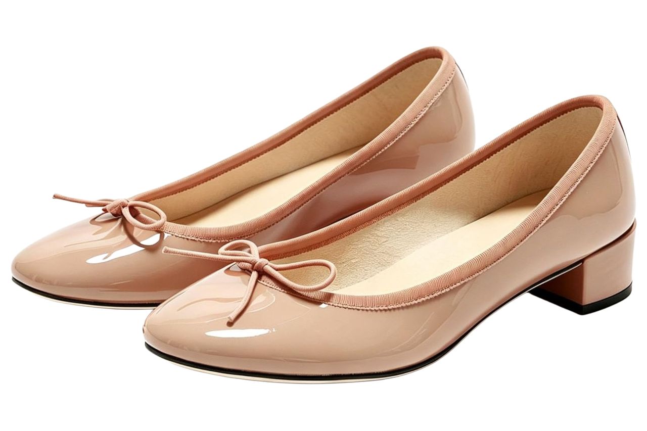 Lutalica W Women Bow Block Heel Pumps Round Toe Chic Low Heel Ballet Shoes Credit: Amazon