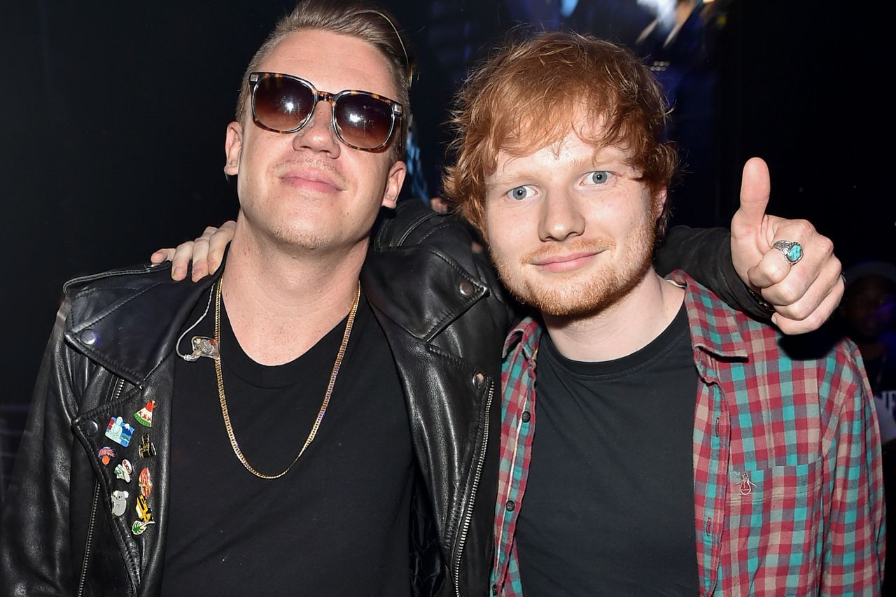 Macklemore and Ed Sheeran posing together Macklemore (left) and Ed Sheeran in Las Vegas in September 2014.Credit: Theo Wargo/Getty