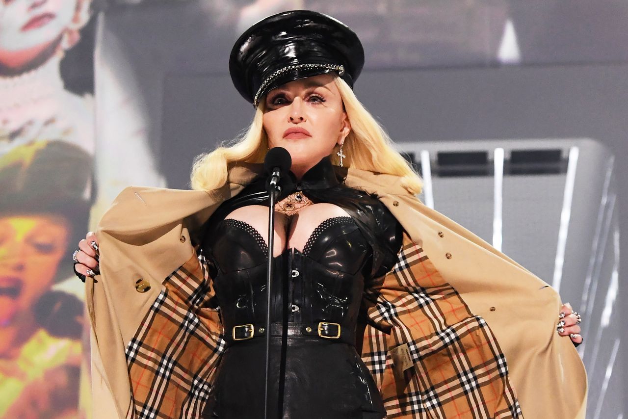 Madonna performs onstage during the 2021 MTV Video Music Awards at Barclays Center on Sept. 12, 2021.Credit: Kevin Mazur/Getty