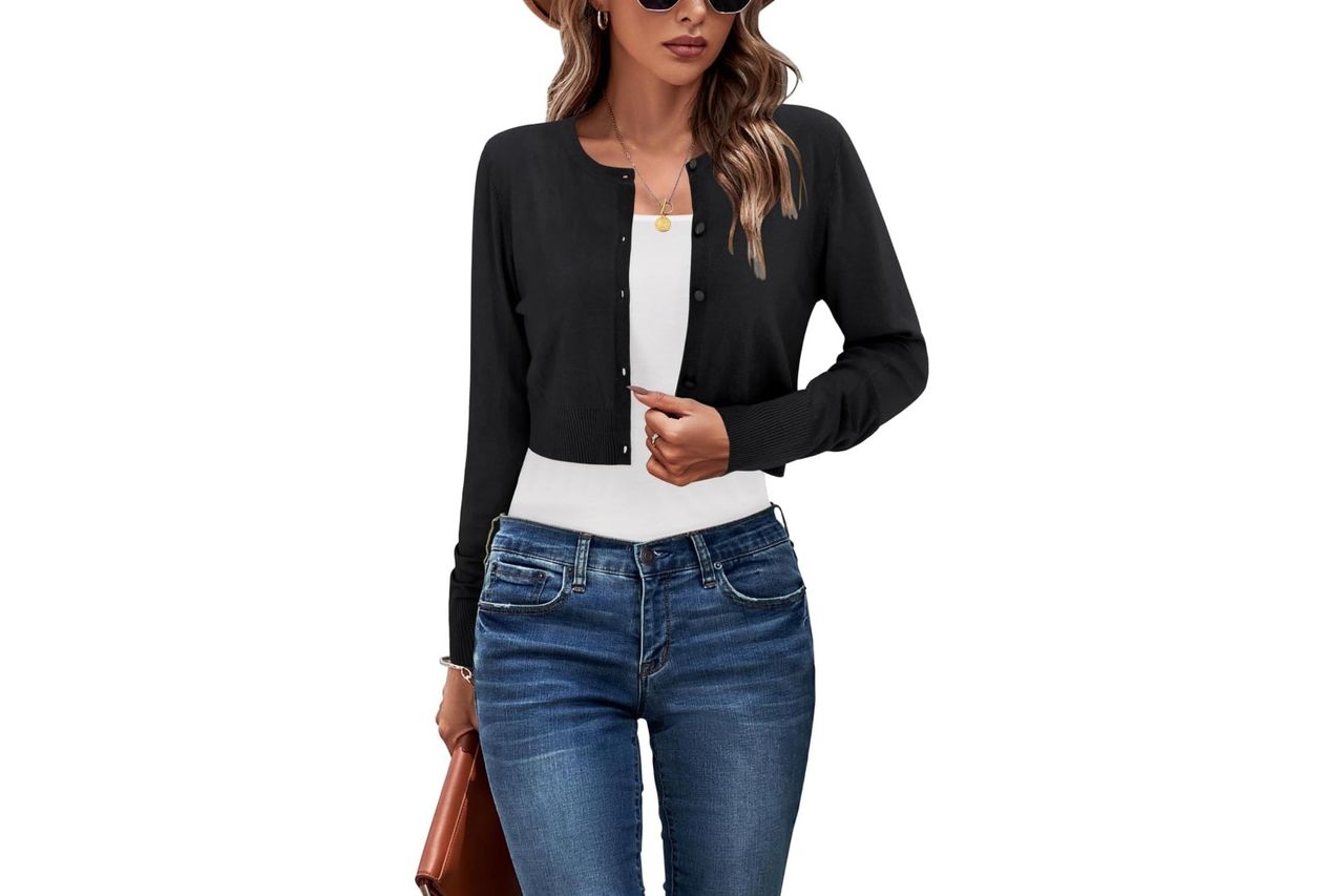 Amazon Newshows Cropped Cardigan Sweaters Credit: Amazon