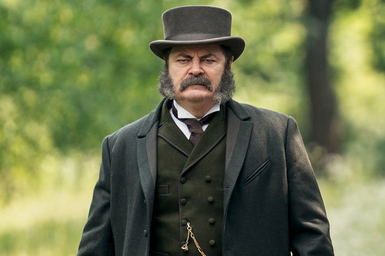 Nick Offerman as Chester A. Arthur in ‘Death by Lightning.’Credit: Larry Horricks/Netflix