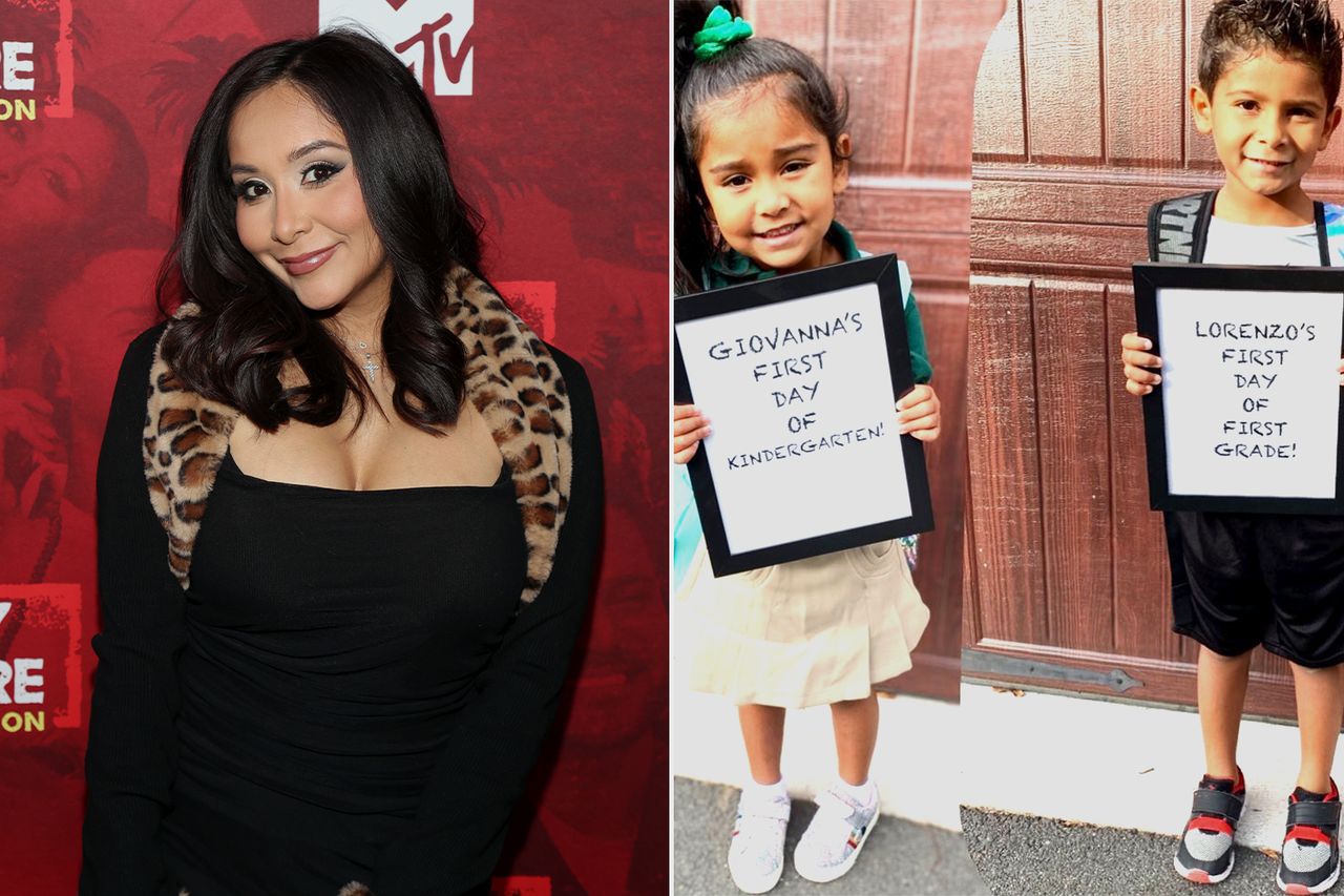 Nicole Polizzi on April 23, 2026 in New York City; Nicole Nicole Polizzi on April 23, 2026 in New York City; Nicole “Snooki” Polizzi’s two kids in September 2019.Credit: Manny Carabel/Getty; Nicole