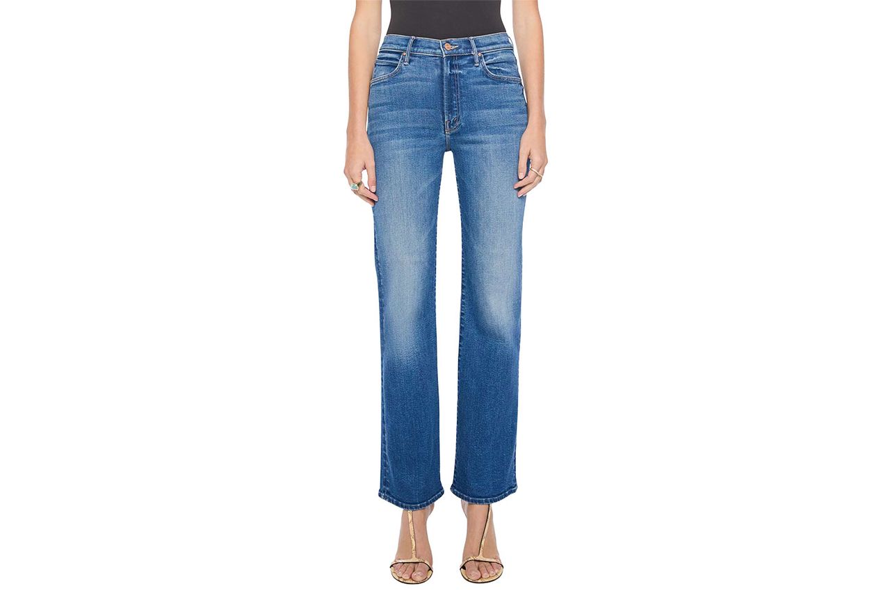 Person modeling highwaist straightleg jeans upper body not visible Credit: Nordstrom