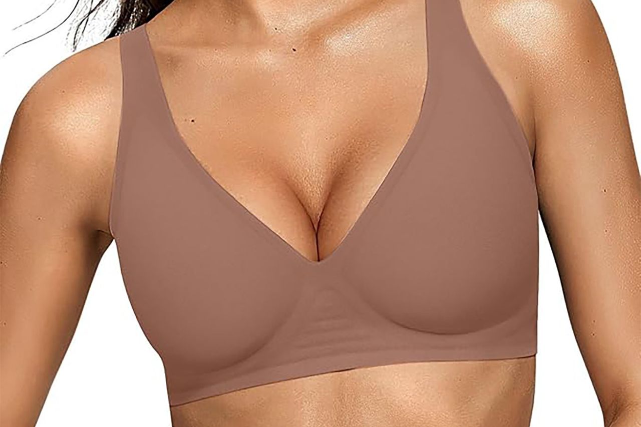 OEAK Womens Deep V Bras Comfortable Bras Support Push Up Bralettes Credit: Amazon
