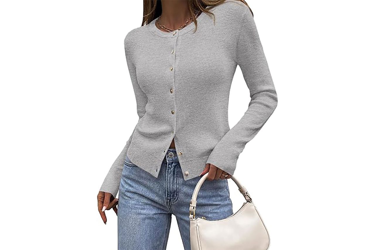 PrettyGarden Fall Fitted Cardigan Sweaters Credit: Amazon