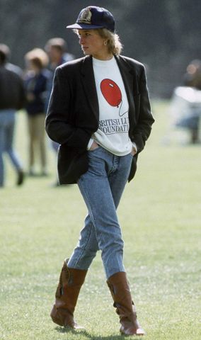 Princess Diana attends the Guards Polo Club in Windsor, England, on May 2, 1988Credit: Tim Graham Photo Library via Getty
