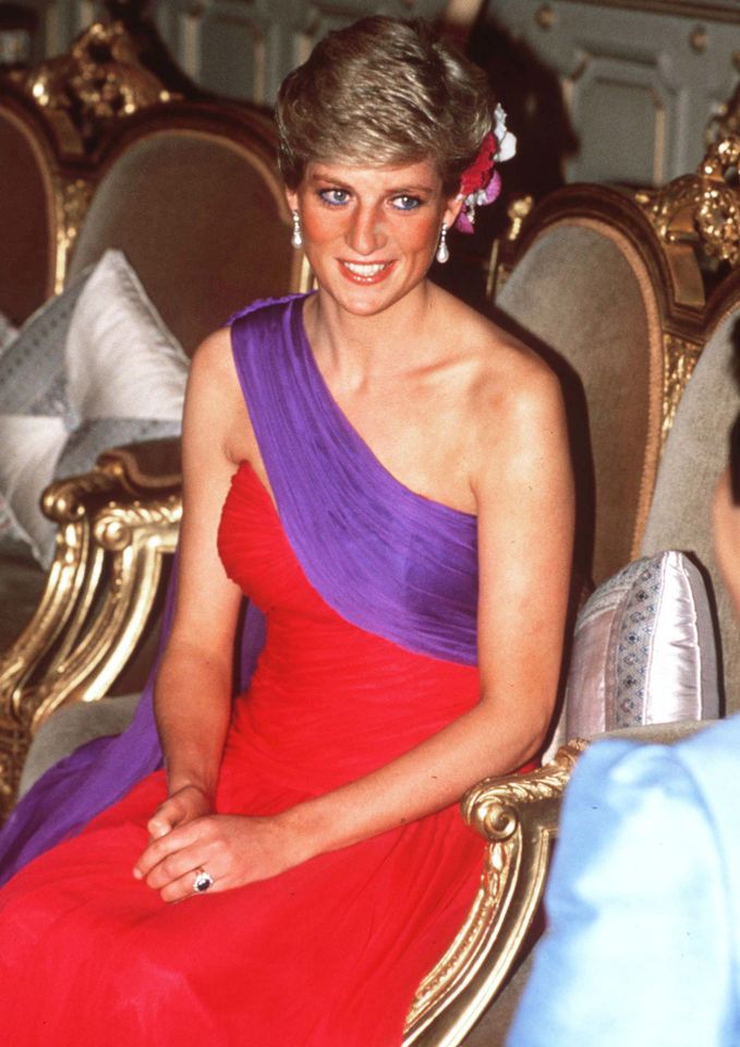 Princess Diana attends a formal state dinner in Bangkok, Thailand, on Feb. 4, 1988Credit: Tim Graham Photo Library via Getty Images