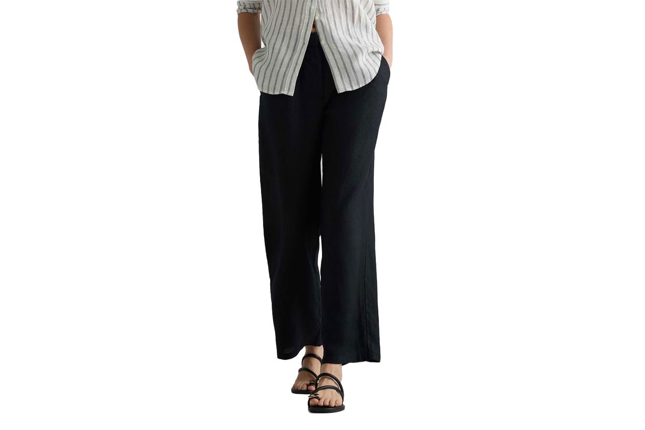 Quince 100% European Linen Pleated Trouser Credit: Quince
