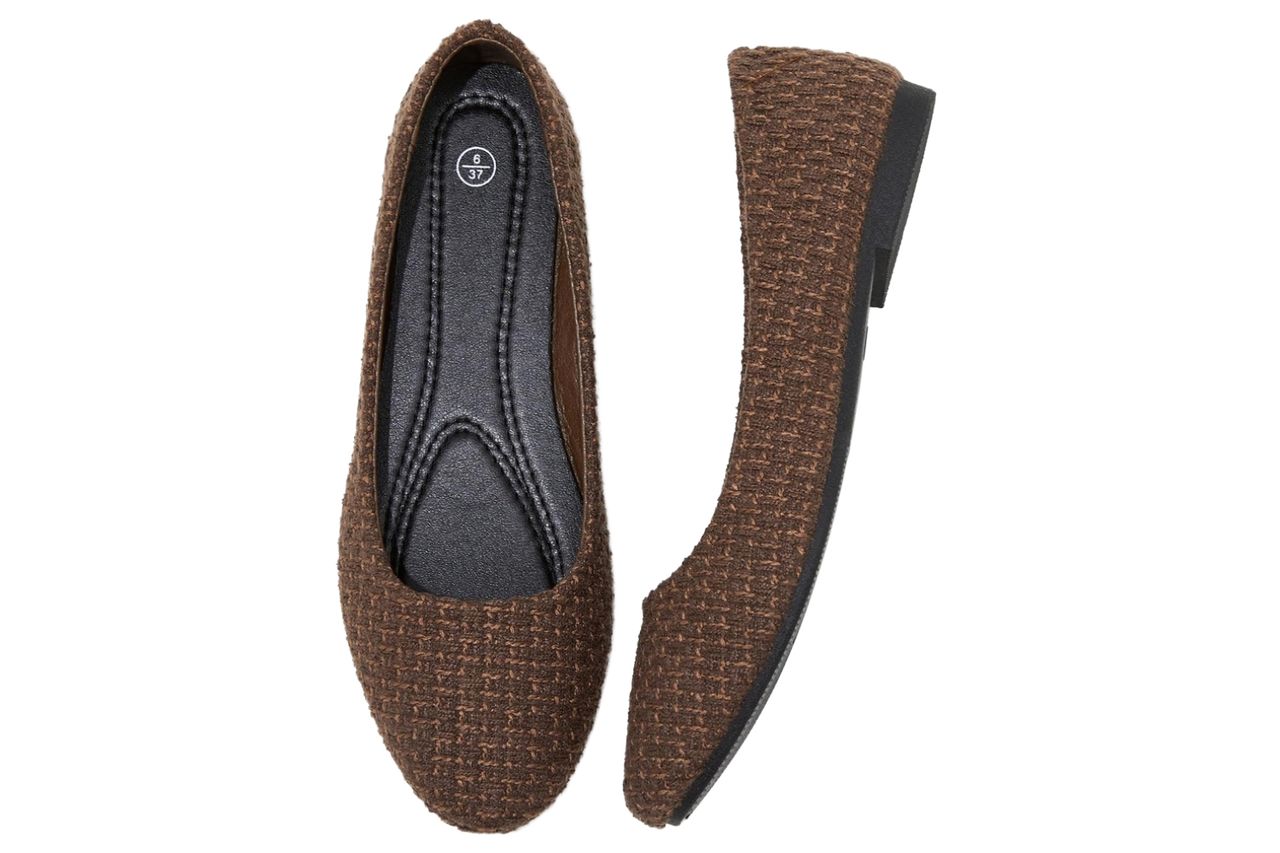 Women's Ballet Flats Shoes Dress Slip on Shoes Credit: Amazon