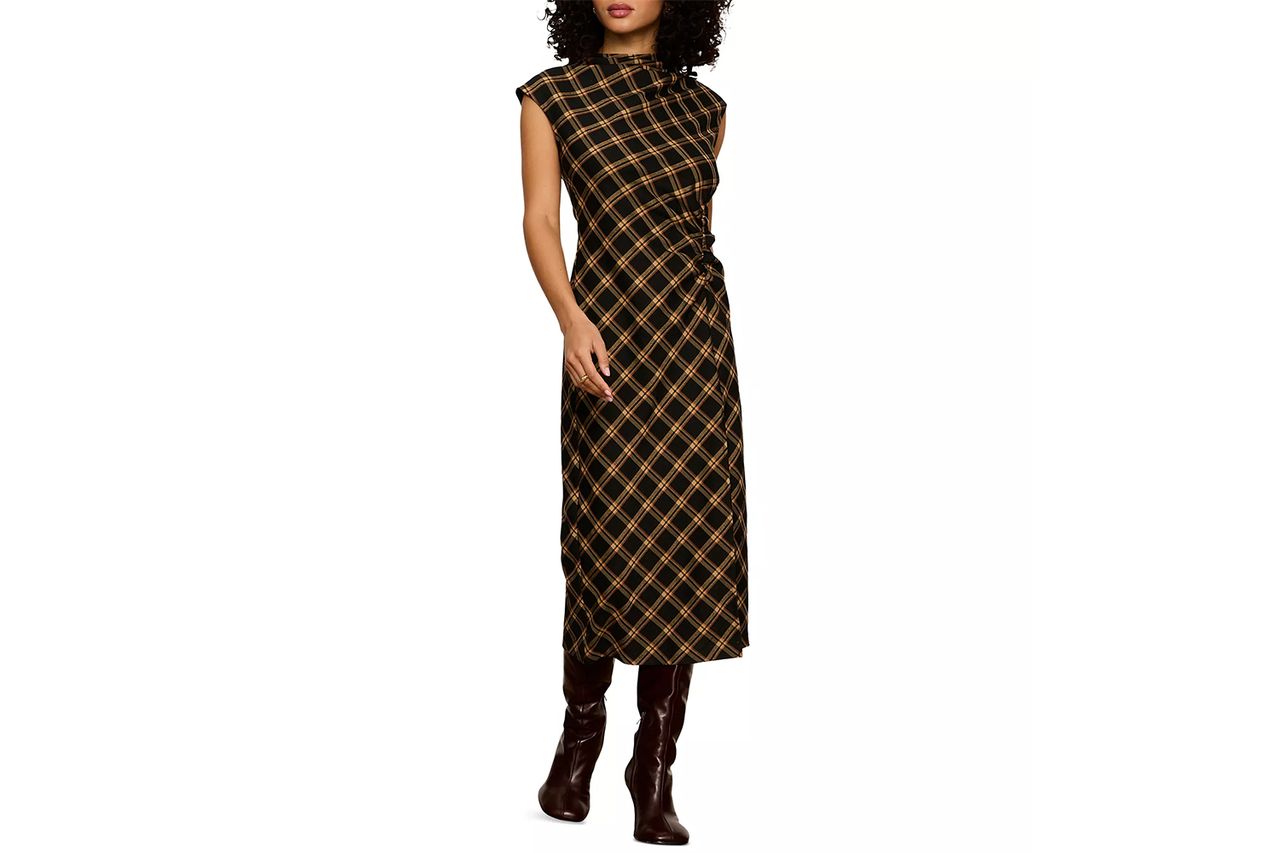 Sanctuary Autumn Edit Plaid Sleeveless Midi Dress Credit: Macy's