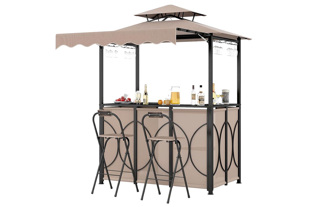 Tangkula 3-Piece Patio Bar Set Credit: Amazon