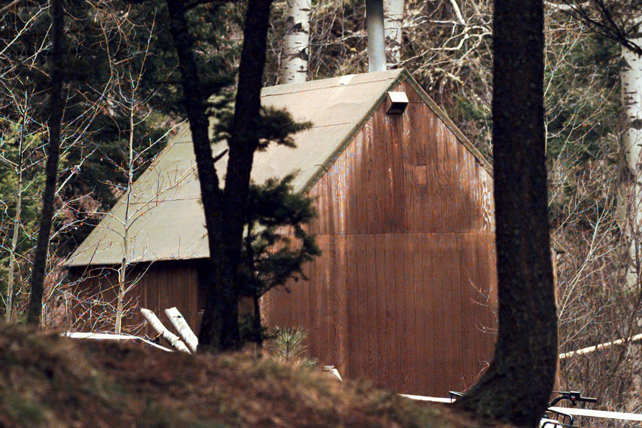 Ted Kaczynski's cabin in the woods of Lincoln, Montana. Ted Kaczynski’s cabin in the woods of Lincoln, Montana.Credit: Elaine Thompson/AP Photo
