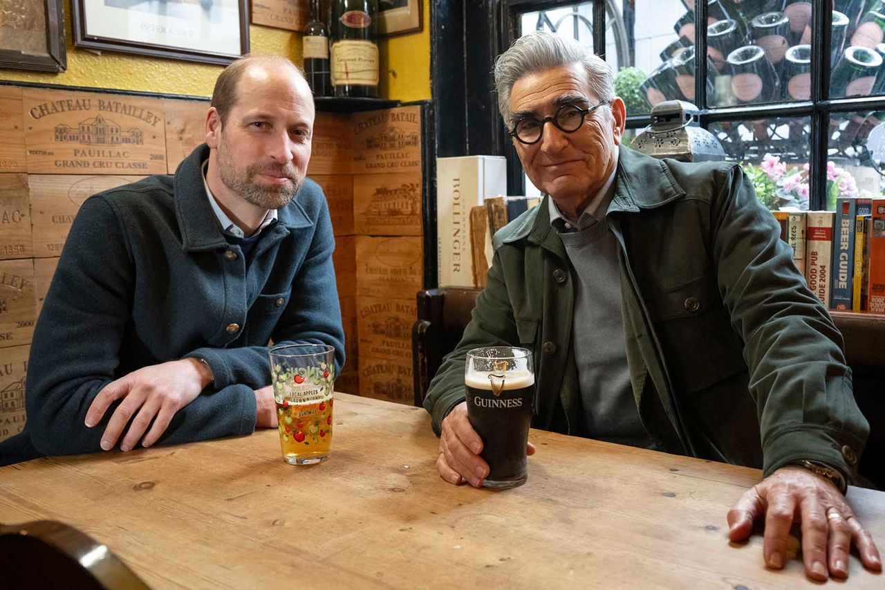 Prince William and Eugene Levy on ‘The Reluctant Traveler’Credit: Ian Gavan/Apple TV+