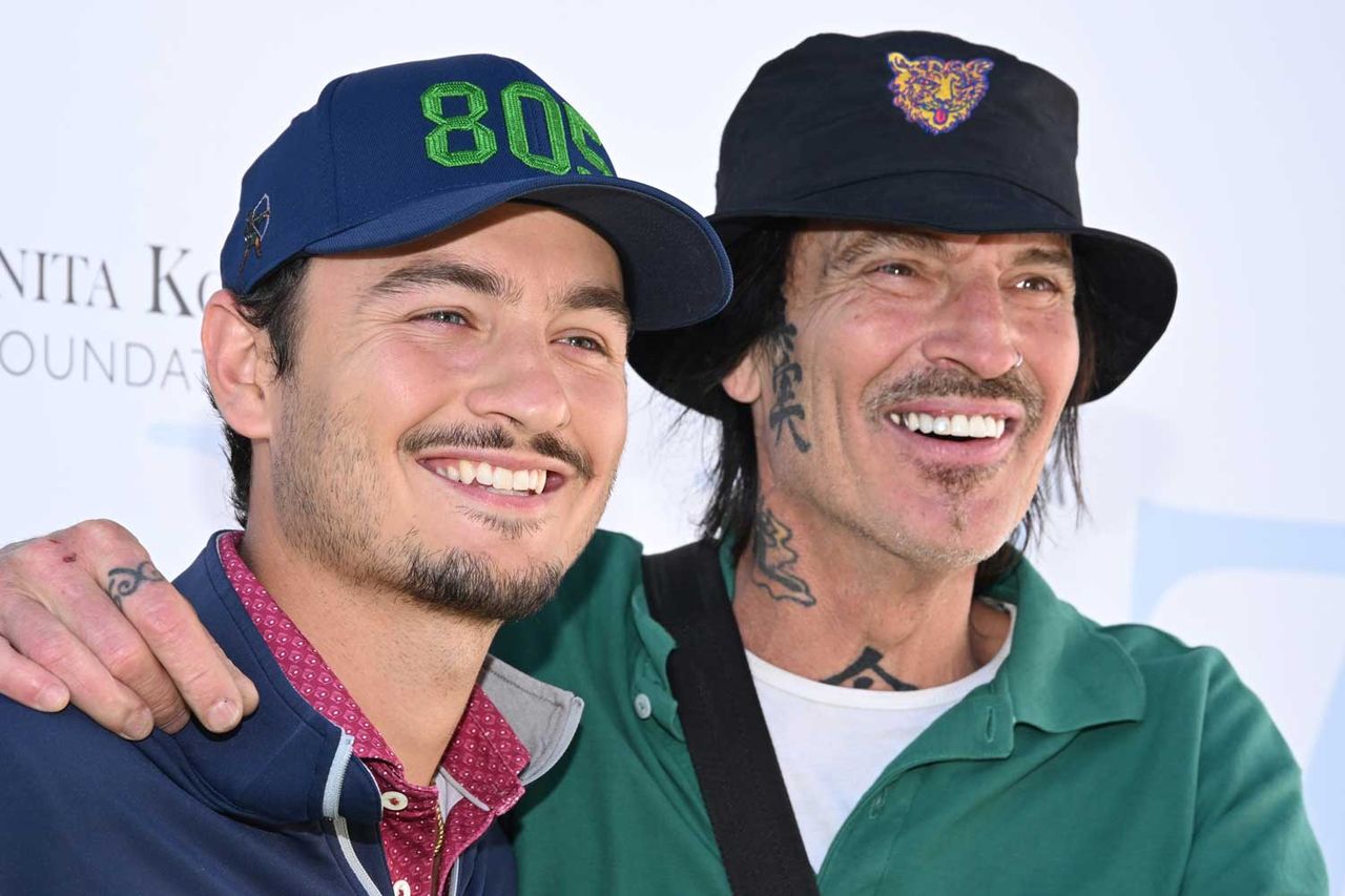 Brandon Thomas Lee and Tommy Lee in April 2024Credit: Michael Tullberg/Getty