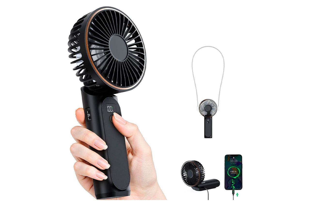 TUNISE Portable Handheld Fan, Credit: Amazon
