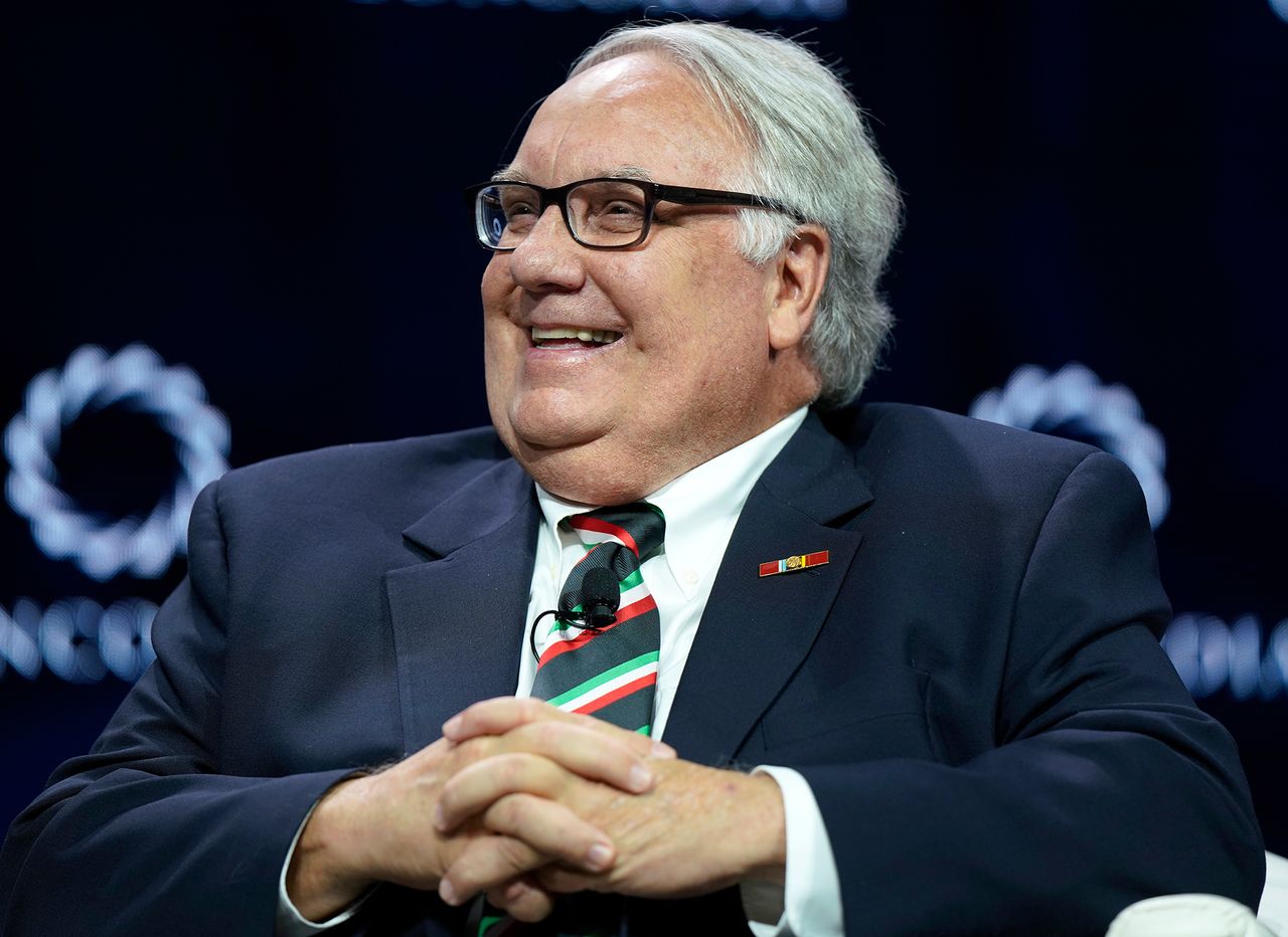 Howard G. Buffett speaks onstage during the 2019 Concordia Annual Summit on September 23, 2019 in New York City. Howard G. Buffett speaks onstage during the 2019 Concordia Annual Summit in September 2019 in New York CityCredit: Leigh Vogel/Getty