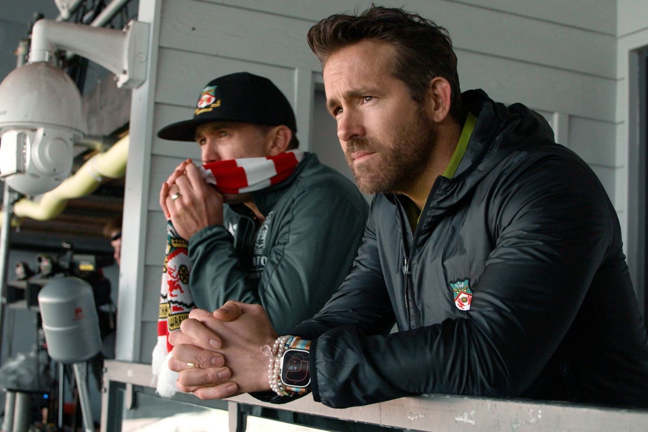 Rob McElhenney and Ryan Reynolds in 'Welcome to Wrexham'. Rob McElhenney and Ryan Reynolds in ‘Welcome to Wrexham’Credit: FX