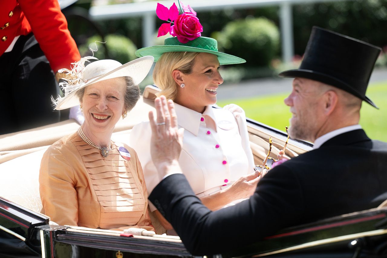 Princess Anne, Princess Royal, Zara Tindall and Mike Tindall attend Royal Ascot at Ascot Racecourse on June 16, 2022 in Ascot, England. Princess Anne, Zara Tindall and Mike Tindall attend Royal Ascot at Ascot Racecourse on June 16, 2022 in Ascot, EnglandCredit: Samir Hussein/WireImage